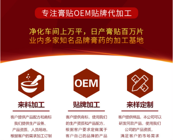 膏藥代加工